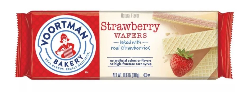 Voortman Strawberry Wafers, 10.6 Oz.