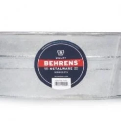Behrens 3 Gallon Hot Dipped Steel Mini Round Low Flat Tub