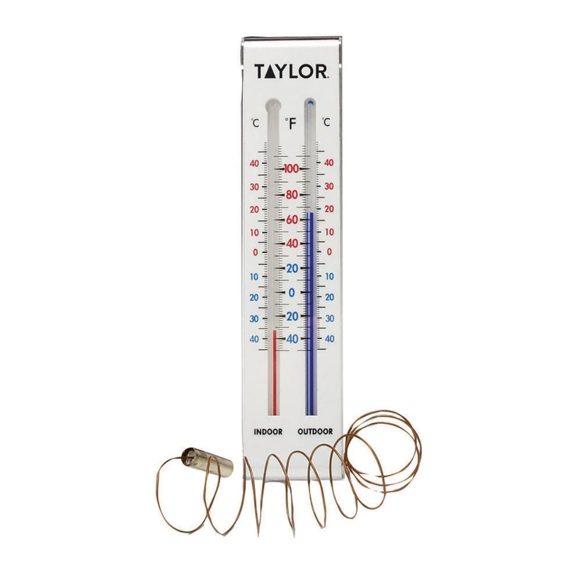 Indoor and Outdoor Thermometer - 9.75in x 1.25in