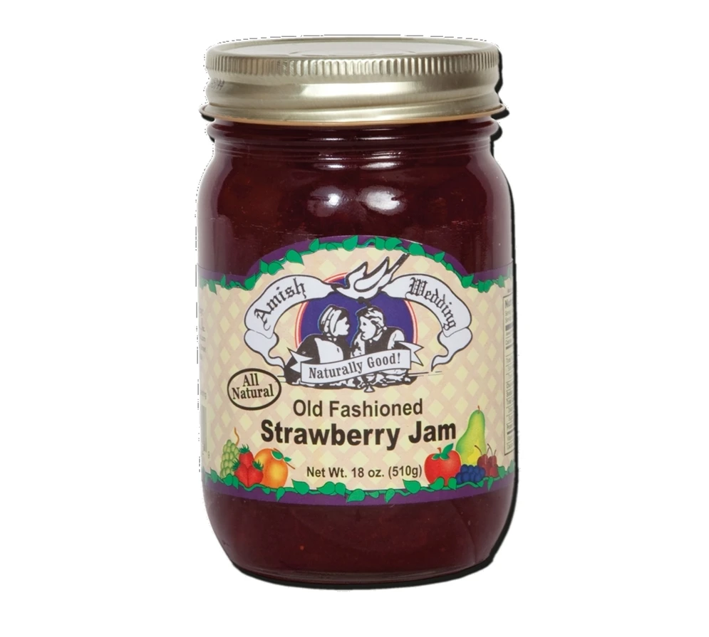 Amish Wedding Foods Strawberry Jam, 18 oz.