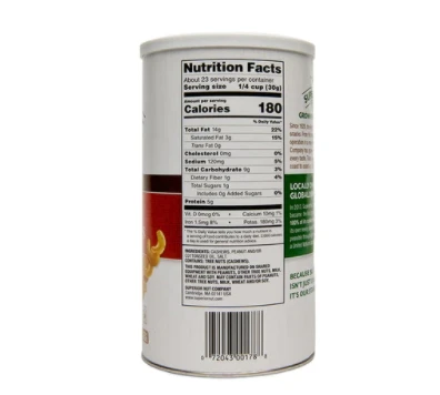 SUPERIOR NUT COMPANY Roasted & Salted Cashew Hvs & Pcs, 24oz can - Image 3