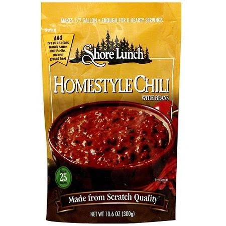 Shore Lunch Homestyle Chili w/Beans Mix, 10.6 oz.