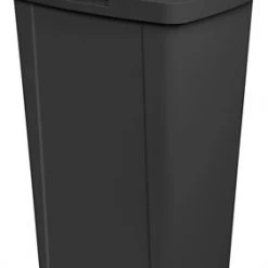 Sterilite 13 Gallon / 49 Liter Touch Can - Black