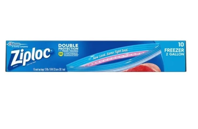 Ziploc 2 Gallon Freezer Bags, 10 ct