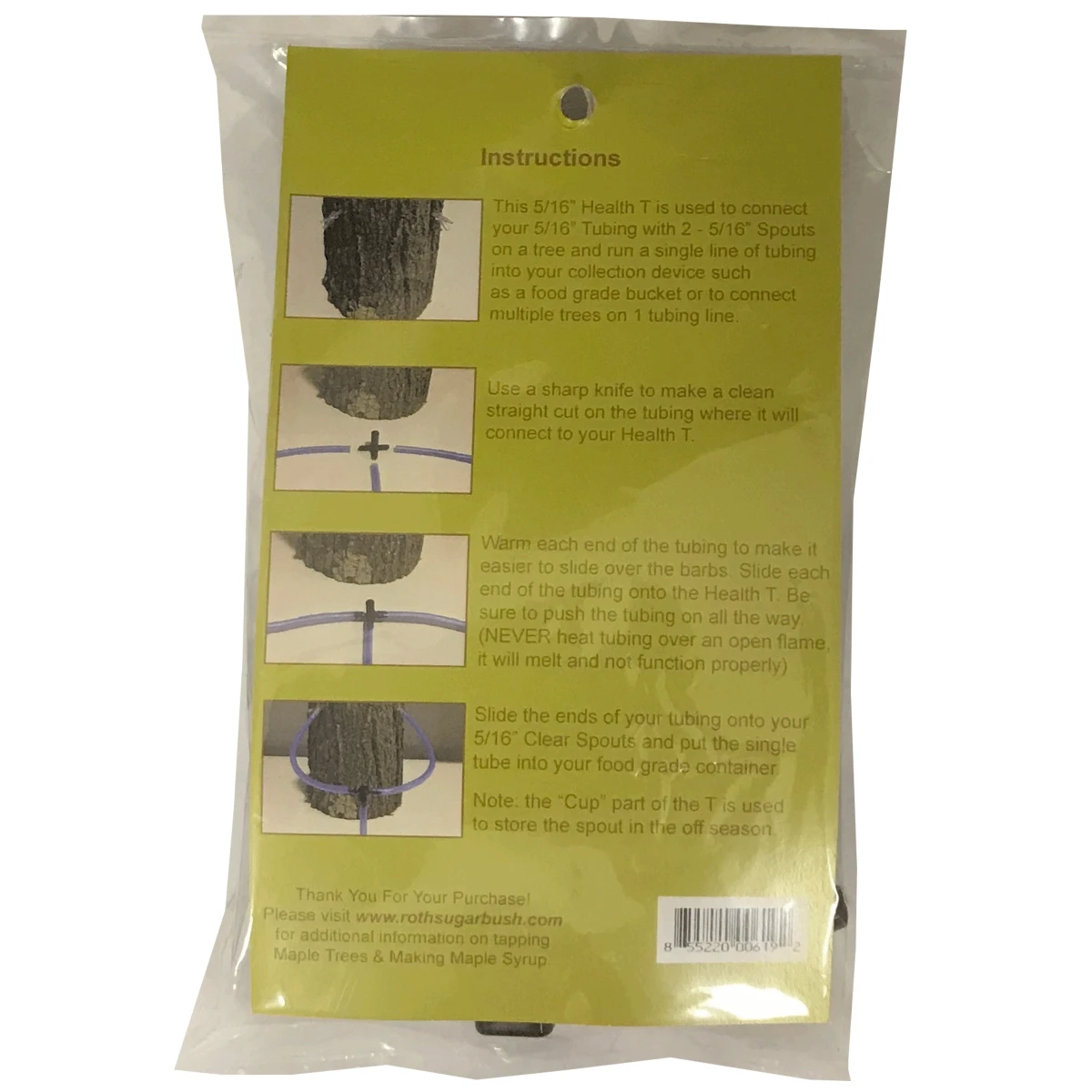 CDL Roth Sugar 5/16″ Maxflow Tee Tubing - 12 pack - Image 3