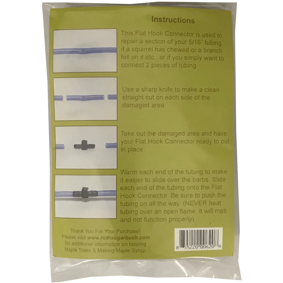 CDL Roth Sugar 5/16β³ Flat Connector With Hook - 12 pack - Image 3