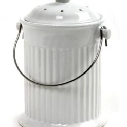 Norpro White Compost Keeper Crock, 1 Gallon