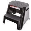 Rubbermaid 2-Step Molded Plastic Stool with Non-Slip Step Treads