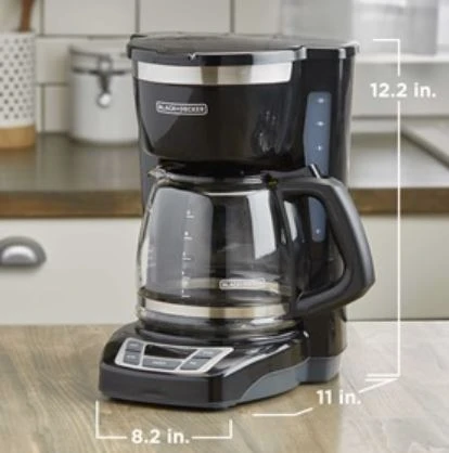Black & Decker 12-Cup* Programmable Coffeemaker, Black - Image 2
