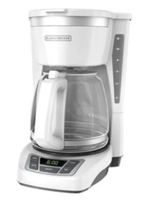 Black & Decker 12-Cup* Programmable Coffeemaker, White