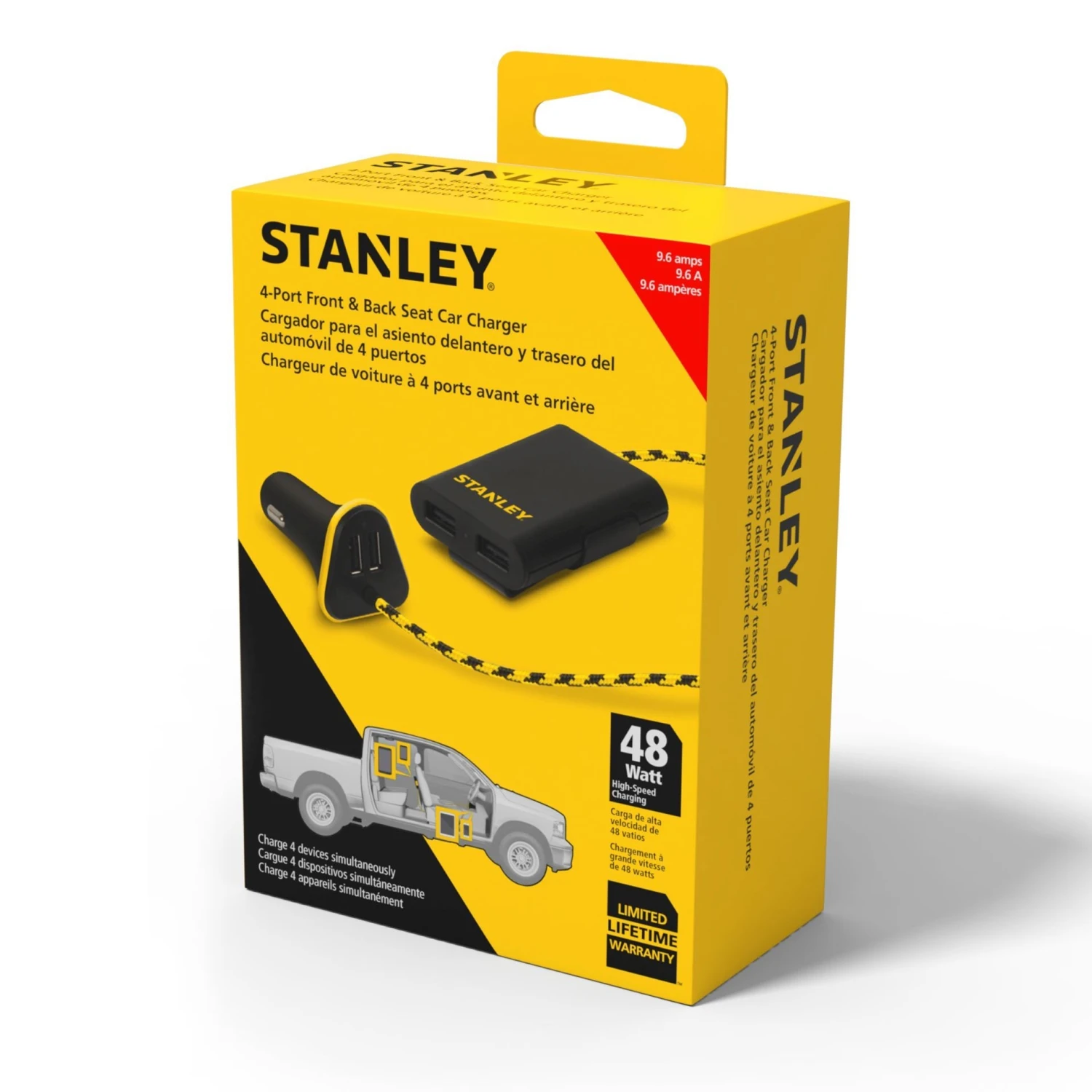 Stanley 2 Port Mobile Charger w/2 Port Extension