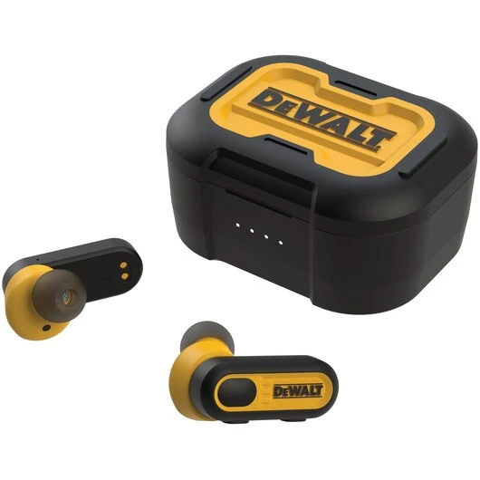 DeWalt Pro-X1 Jobsite True Wireless Earbuds With Charging Case