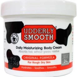 Udderly Smooth Udder Cream, Skin Moisturizer, 12 Ounce Jar