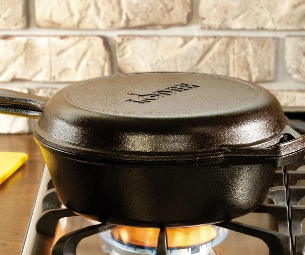 Lodge 3.2 Quart Cast Iron Combo Cooker - Image 2