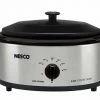 Nesco 6 Qt. Stainless Steel Roaster with Porcelain Cookwell