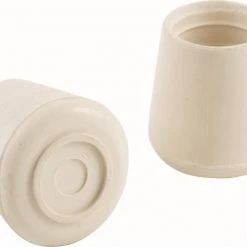 Shepherd Hardware White Rubber Leg Caps, 4 Pack