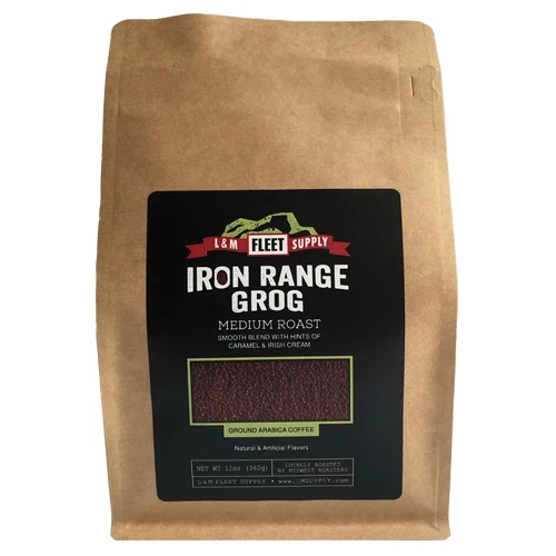 L&M Supply 12 oz Ground Coffee, Iron Range Grog