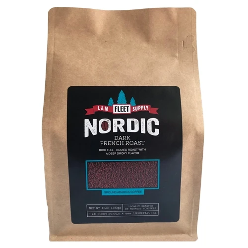 L&M Supply 10 oz Ground Coffee, Nordic Blend