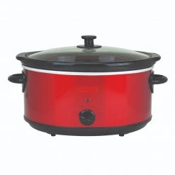 Nesco 6 Qt. Analog Metallic Red Slow Cooker