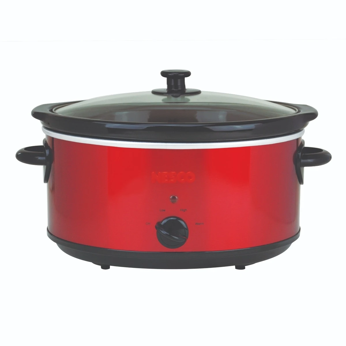 Nesco 6 Qt. Analog Metallic Red Slow Cooker