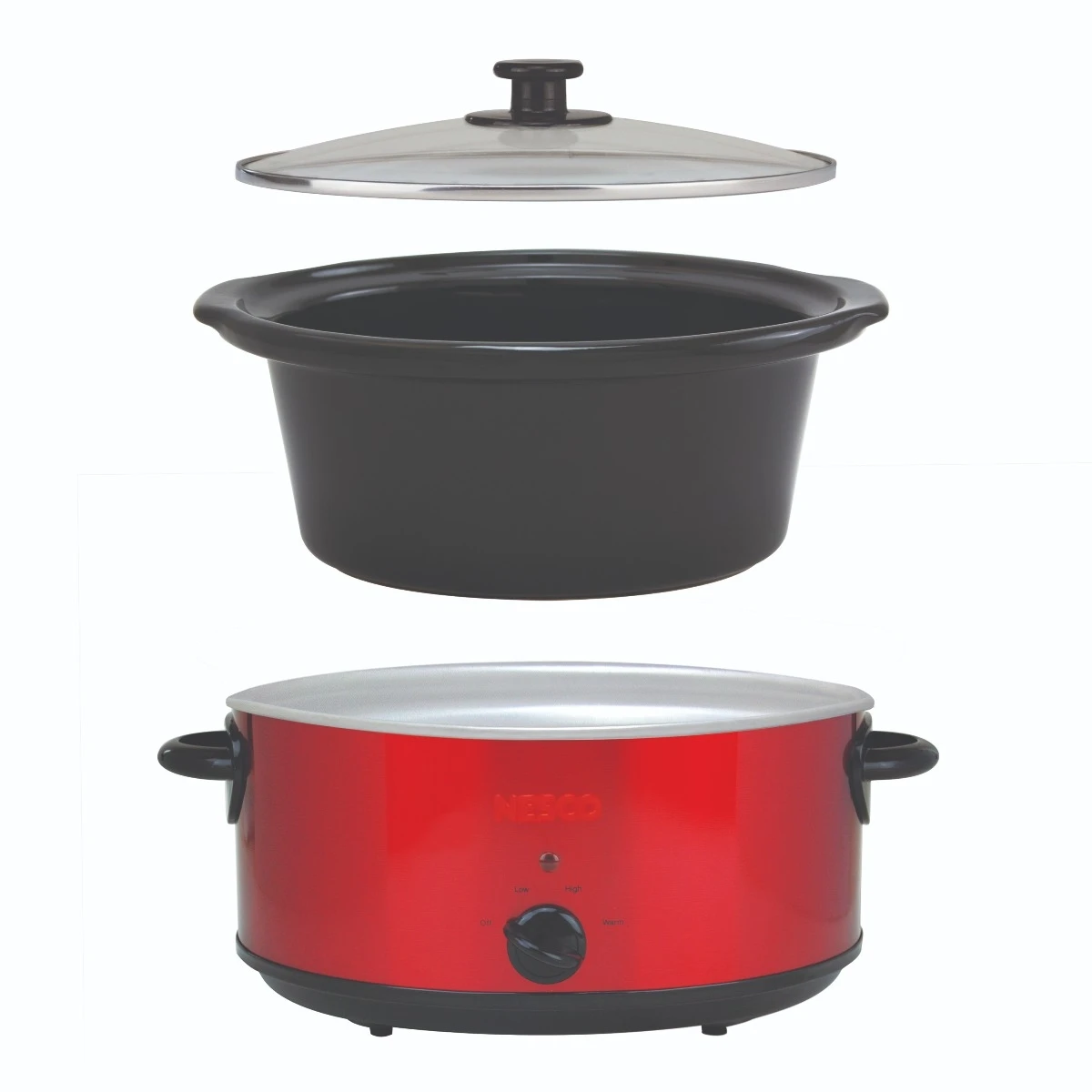 Nesco 6 Qt. Analog Metallic Red Slow Cooker - Image 2