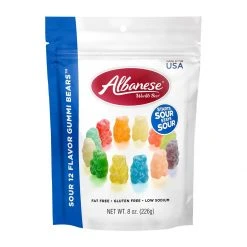 Albanese World's Best Sour 12 Flavor Gummi Bears - 8oz