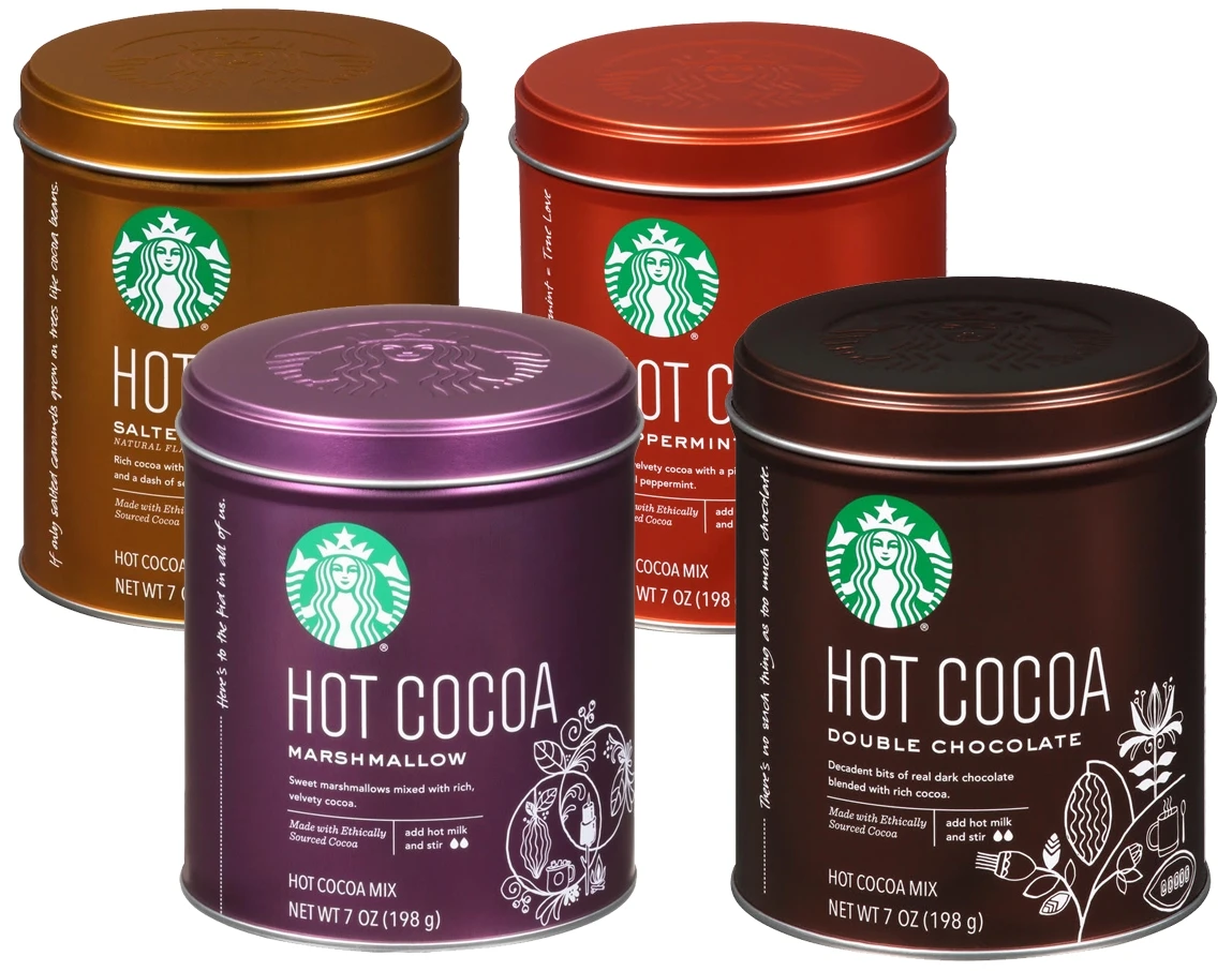 Starbucks Hot Cocoa Tins Assortment