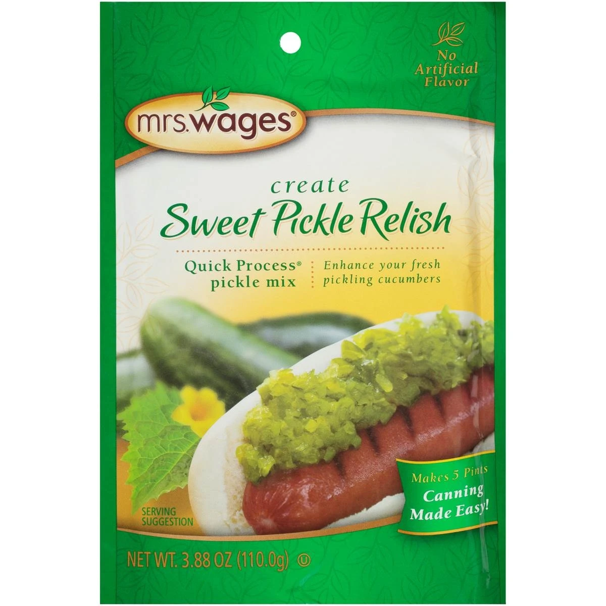 Mrs. Wages Sweet Pickle Relish Mix β 3.9 oz