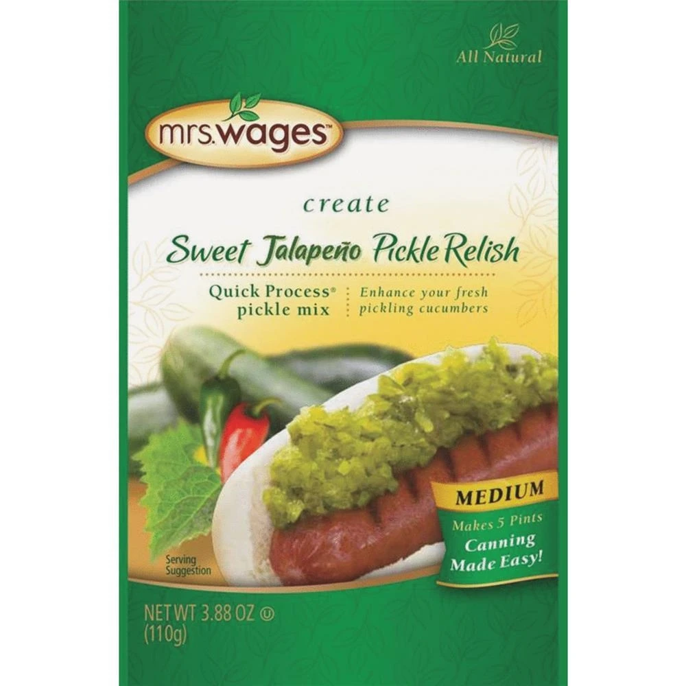 Mrs. Wages Quick Process Sweet Jalapeno Pickle Relish β 3.88 oz